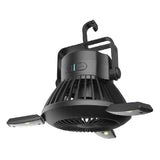 Solar-Powered Camping Light with Adjustable Fan
