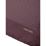 Tom Ford Bordeaux Silk Pocket Square