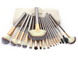 Persian Makeup Brush Set - 12/18/24 Pieces, Champagne Handles