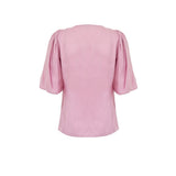Ganni Pink Satin Tank Tops