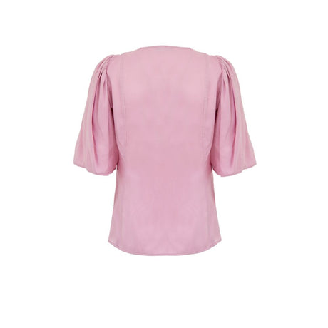 Ganni Pink Satin Tank Tops