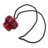 Scuba Diving Tank Valve Dust Plug Cap Protector Cover Dive DIN Tank Cover with Cord (red)