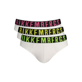 Bikkembergs Fluorescent White Polyester Men's Brief