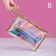 Colorful Holographic Cosmetic Bag for Beauty Routine