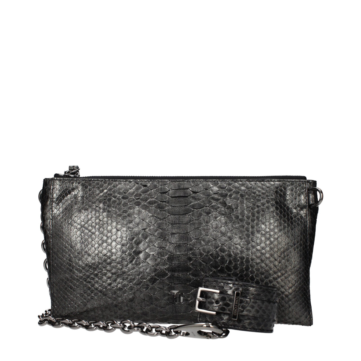 Tom Ford Gray Skin Handbag