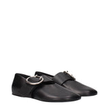 Jil Sander Black Leather Ballet Flats