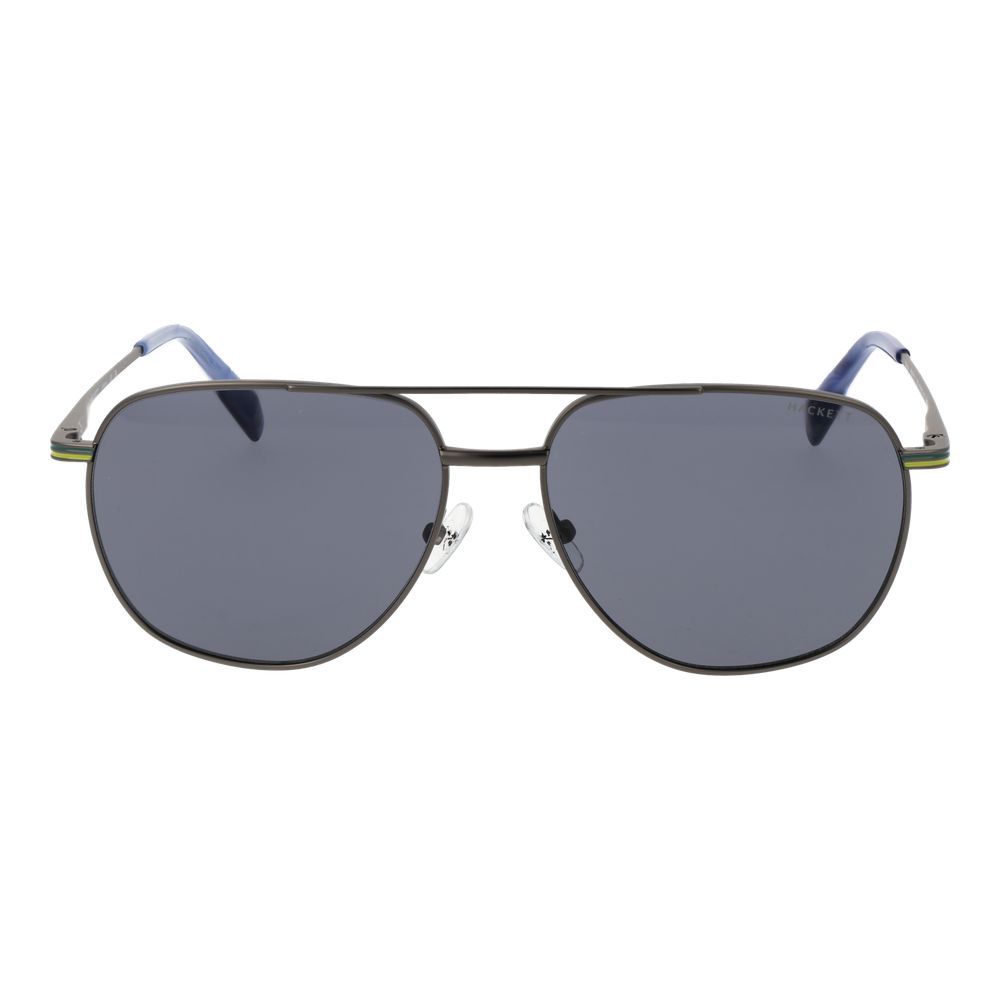 Hackett Gray Metal Sunglasses