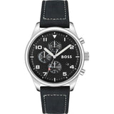 Hugo Boss Black Leather Dress Watch