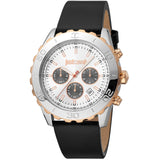 Just Cavalli Black Leather Bracelet Watch