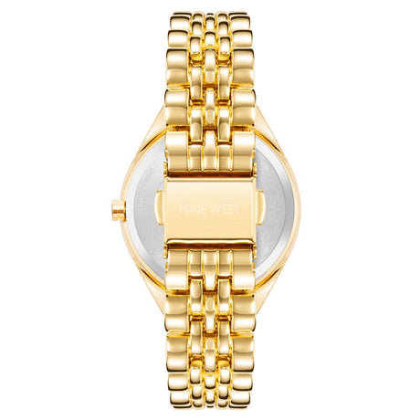 Nine West Gold Metal Dress Watch