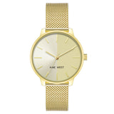 Nine West Gold Stainless Steel Bracelet Watch