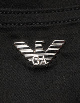 Armani Jeans Black Mid Waist Cotton Stretch Skinny Denim Jeans