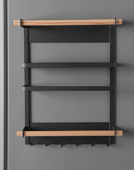 Magnetic Kitchen Towel Rack and Storage Organizer
