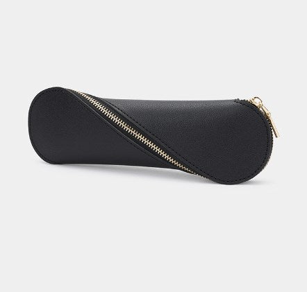 Slim Pencil Case Makeup Brush Holder with Zipper Pouch