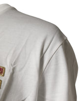 Dolce & Gabbana White Logo Crew Neck Short Sleeves T-shirt