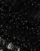 Dolce & Gabbana Black Nylon Embellished Lace Mini Skirt