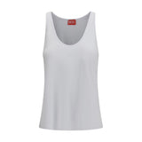 Diesel White Cotton Tank Tops