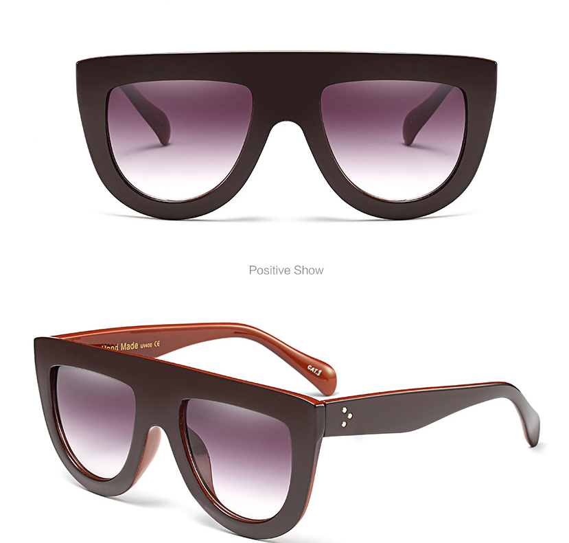 Fashionable Oversized Sunglasses with Studded Design
