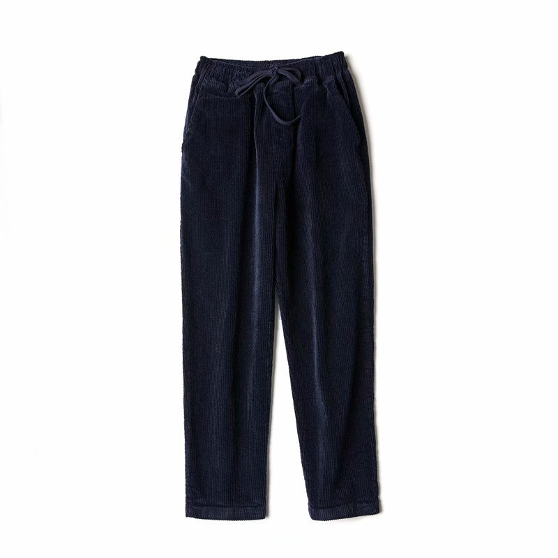 Elastic Waist Corduroy Harem Pants for Women Fall 2004