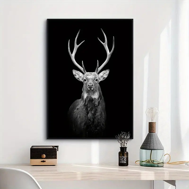 Set of 3 Animal Canvas Prints for Home Decor
