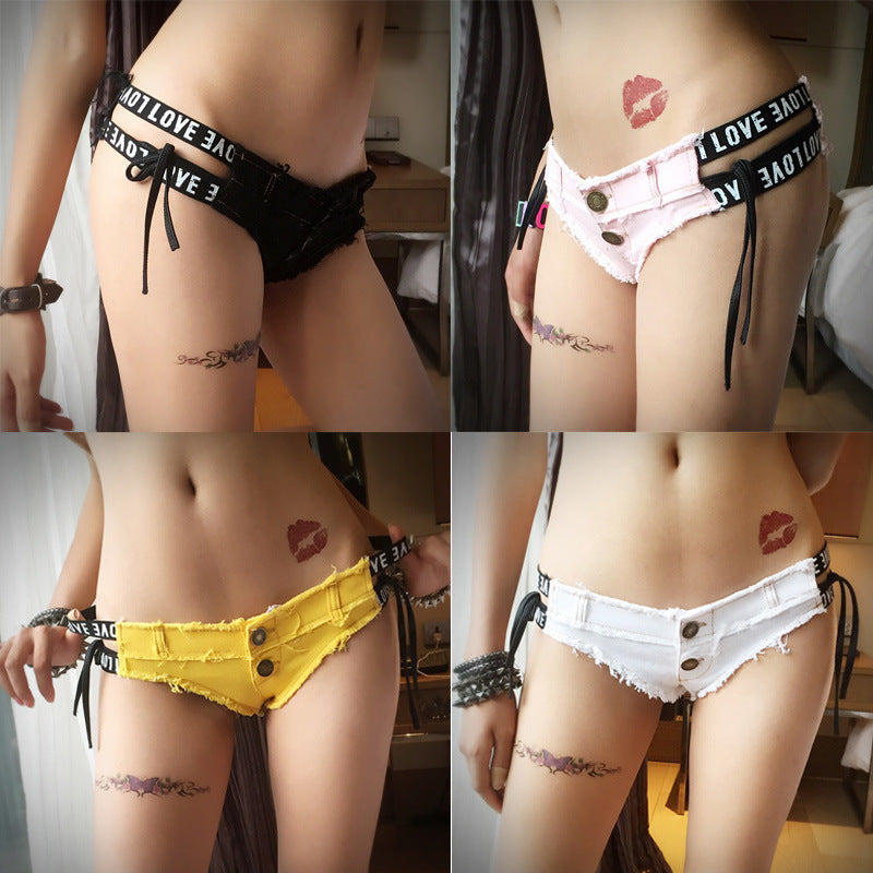 Sexy Low-Rise Denim Shorts (Ultra-Short Style)