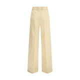 Ermanno Scervino Bicolor Fleece Wool Casual Pants