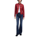 Desigual Red Polyester Bomber