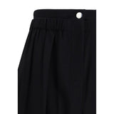 Max Mara Black Fleece Wool Casual Pants