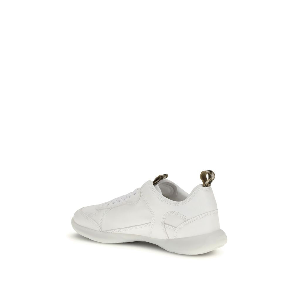 Burberry White Lamb Ovis Aries Aries Athletic Sneakers