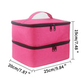Portable Nail Polish Organizer with Dual Compartments