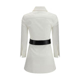 Balenciaga White Cotton Casual Dress