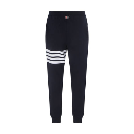Thom Browne Blue Cotton Athletic Pants