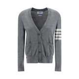 Thom Browne Gray Merino Wool Polo Shirt