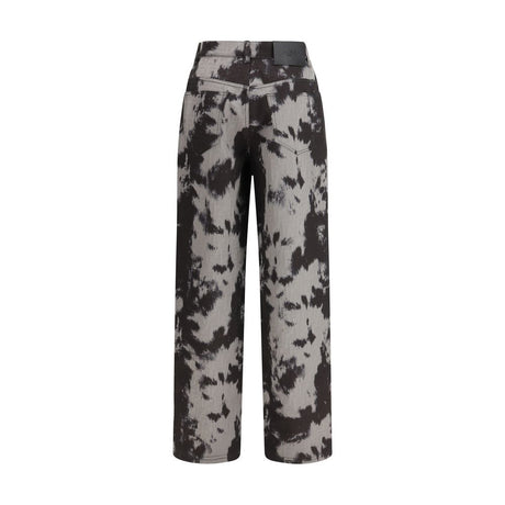 Fendi Black Cotton Straight-Leg Jeans