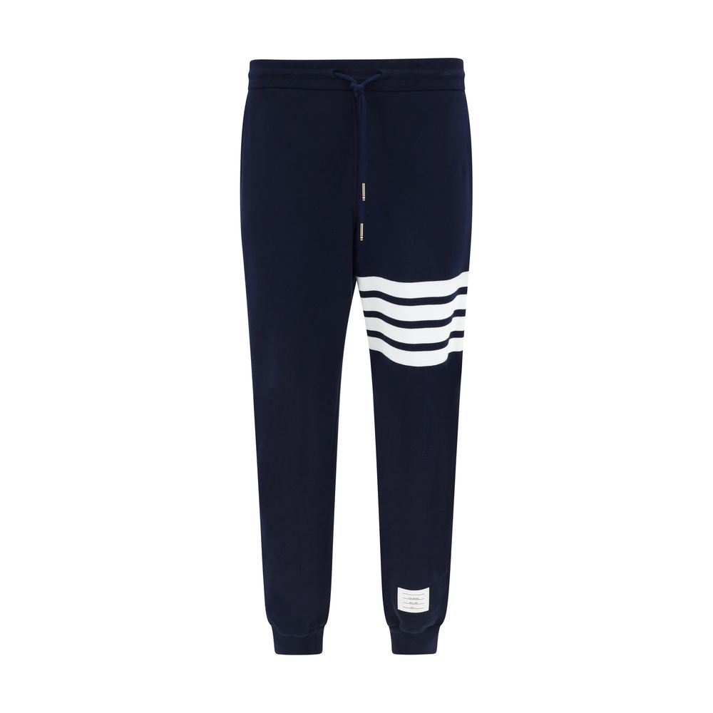 Thom Browne Blue Cotton Casual Pants
