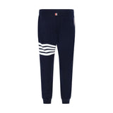Thom Browne Blue Cotton Casual Pants