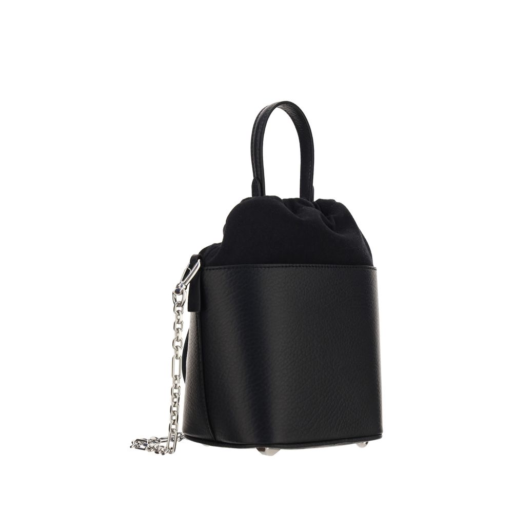 Maison Margiela Black Calf Leather Bos Taurus Shoulder Bag