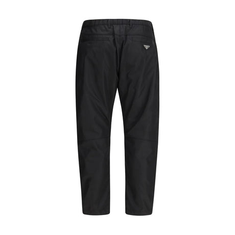 Prada Black Recycled Polyamide Casual Pants