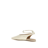 Jil Sander Cream Goatskin Ballet Flats