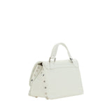 Zanellato White Calf Leather Bos Taurus Shoulder Bag