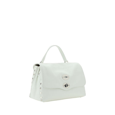 Zanellato White Calf Leather Bos Taurus Shoulder Bag