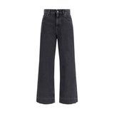 Chloé Black Cotton High-Waisted Jean