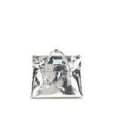 Margiela Silver Calf Leather Bos Taurus Handbag