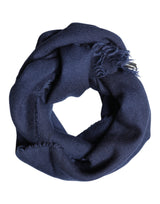 Dolce & Gabbana Scarf Blue Cashmere Neck Wrap Shawl Men