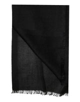 Dolce & Gabbana Black Cashmere Knit Neck Wrap Shawl Scarf