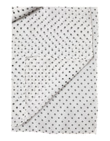 Dolce & Gabbana White Polka Dot Polyester Shawl Scarf