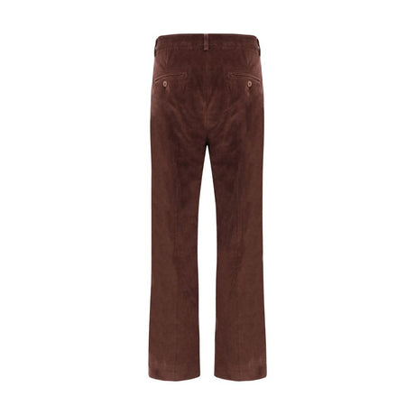 Max Mara Bordeaux Cotton Cropped Pants