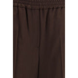 Max Mara Gray Polyester Casual Pants