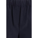 Max Mara Black Cotton Casual Pants