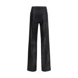 L'Agence Black Cotton Casual Pants